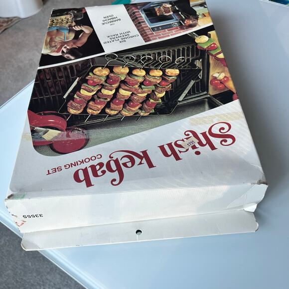 Vintage Summit Shish Kebab Chrome Plated Cooking Set 6 Skewers in box - 1970's - Picture 6 of 10